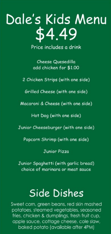 Kids Lunch and Dinner